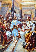 Raja Ravi Varma Sri Krishna as Envoy Germany oil painting artist
